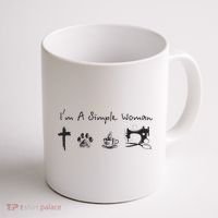 Im A Simple Woman Jesus Dog Coffee Sewing Coffee Mug thumb 1