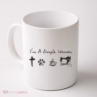 Im A Simple Woman Jesus Dog Coffee Sewing Coffee Mug thumb 0