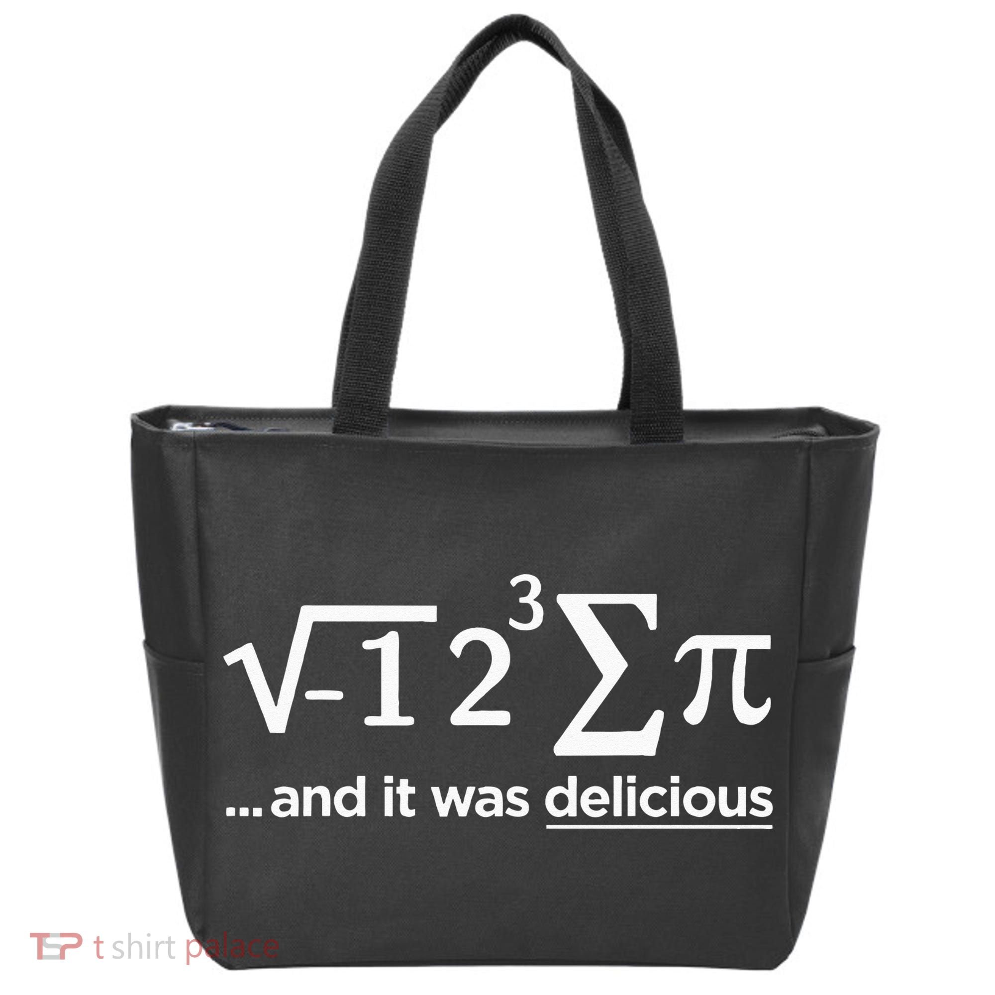 I Ate Some Pie And It Was Delicious I Ate Some Pi Math Tote Bag