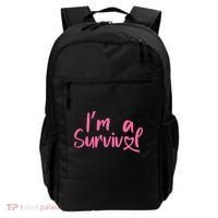 I'm A Survivor Cancer, Pink Ribbon, Breast Cancer Backpack thumb 0
