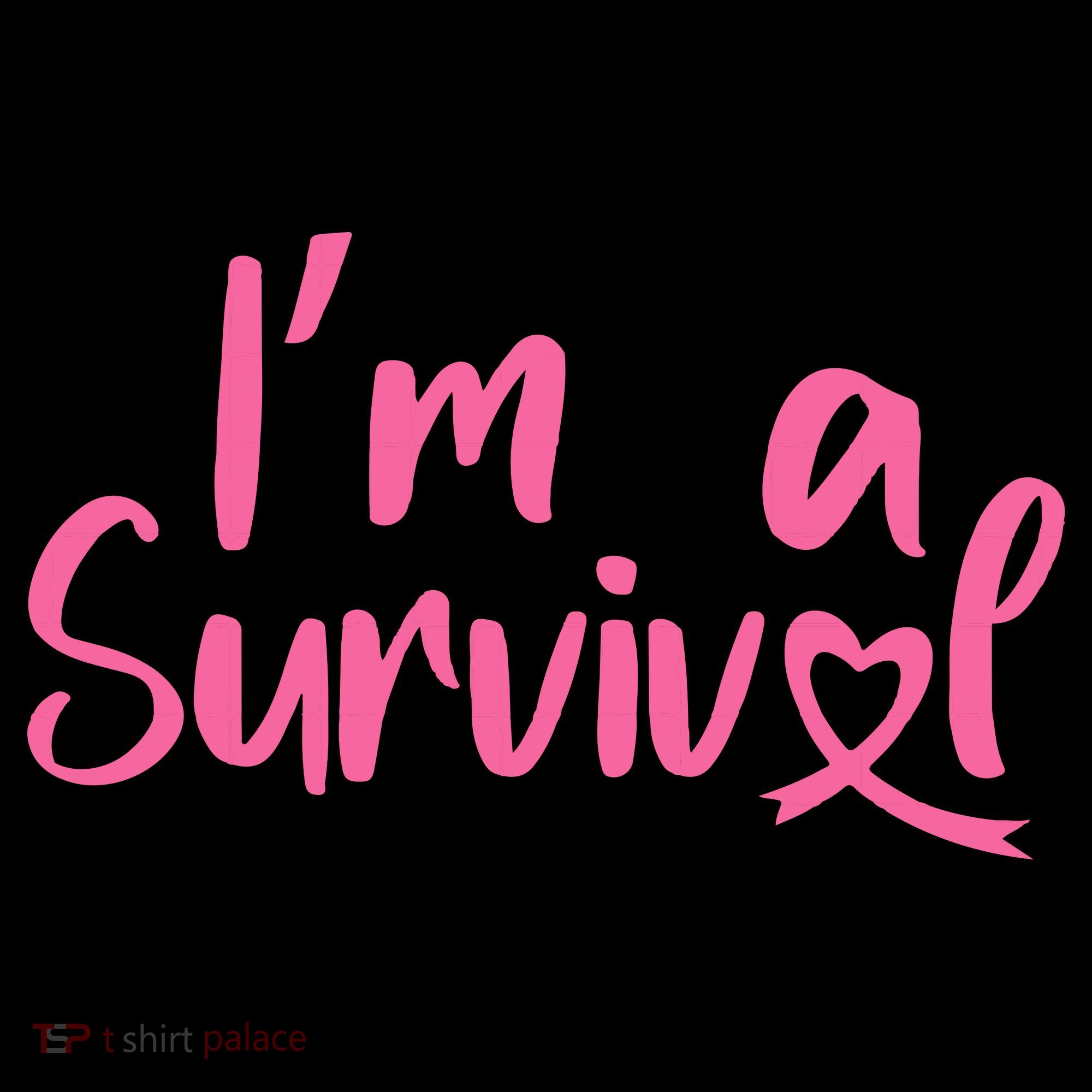 I'm A Survivor Cancer, Pink Ribbon, Breast Cancer Toddler Hoodie