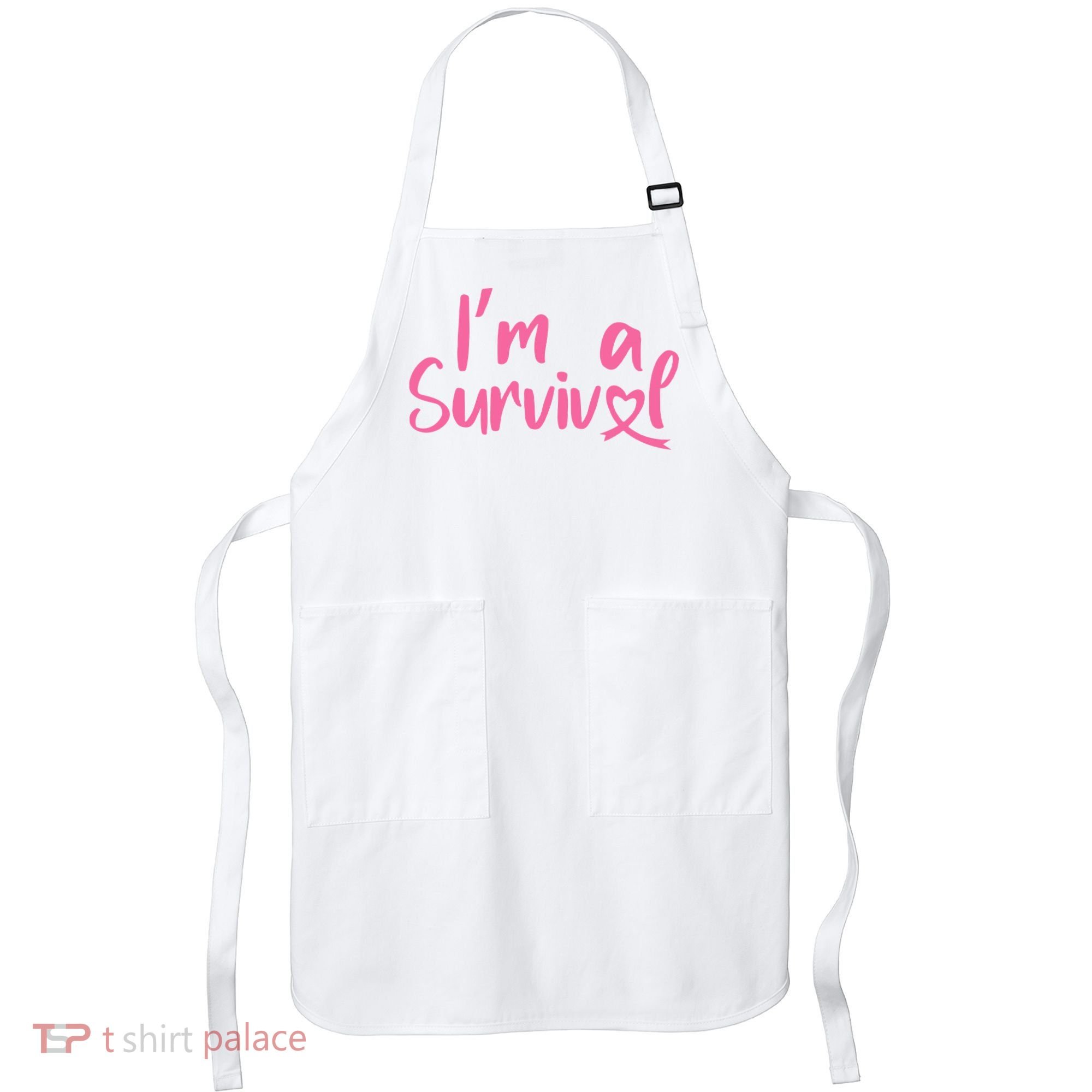 I'm A Survivor Cancer, Pink Ribbon, Breast Cancer Apron