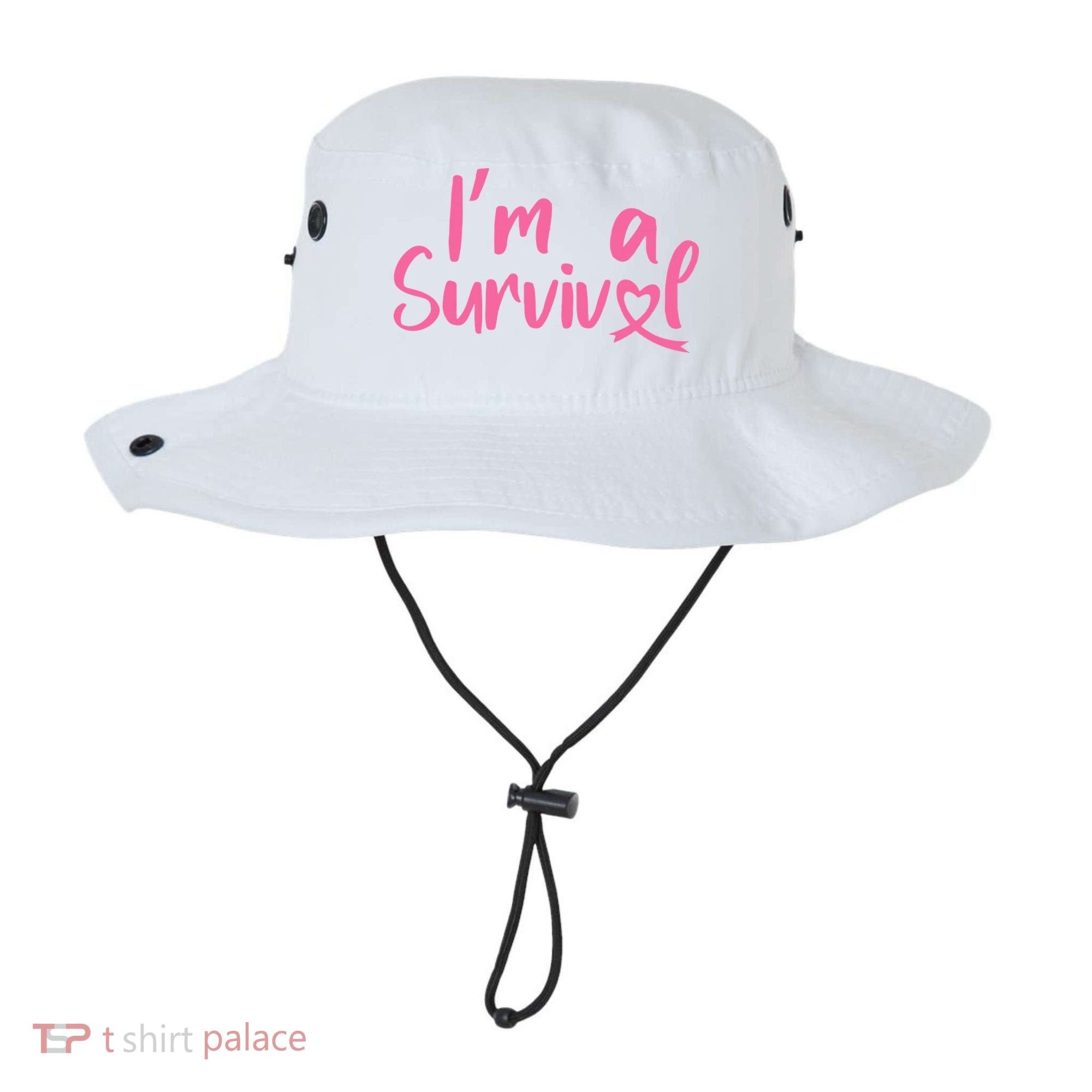 I'm A Survivor Cancer, Pink Ribbon, Breast Cancer Bucket Hat