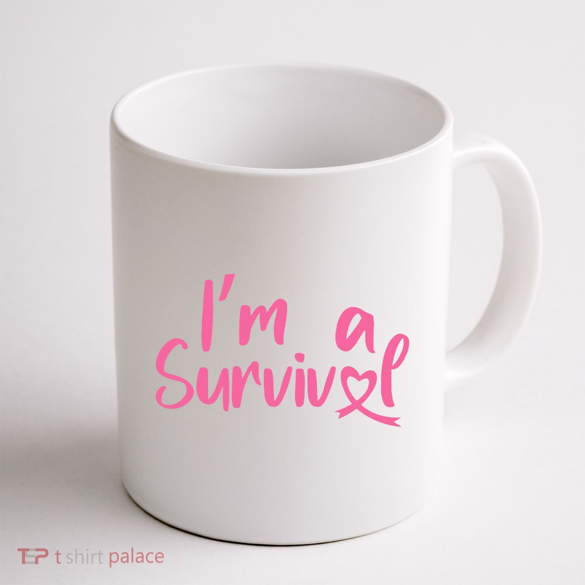 I'm A Survivor Cancer, Pink Ribbon, Breast Cancer Coffee Mug