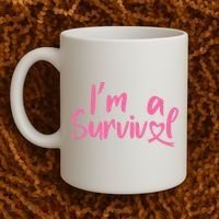 I'm A Survivor Cancer, Pink Ribbon, Breast Cancer Coffee Mug thumb 2