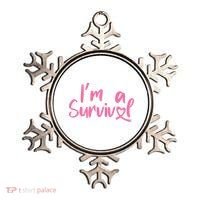 I'm A Survivor Cancer, Pink Ribbon, Breast Cancer Ornament thumb 0