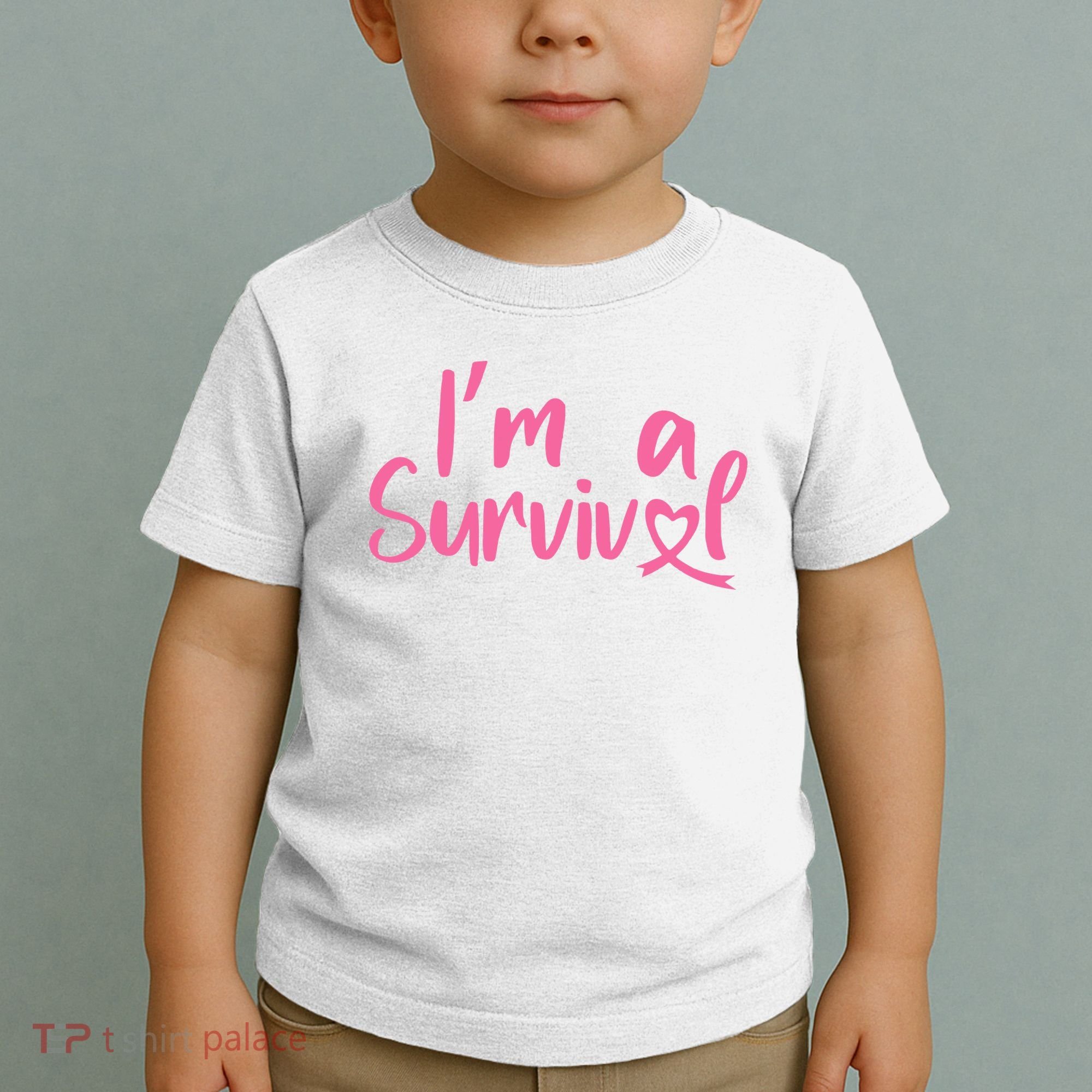 I'm A Survivor Cancer, Pink Ribbon, Breast Cancer Toddler T-Shirt