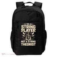 I'm A String Player Not A String Theorist Electric Guitars Gift Backpack thumb 0