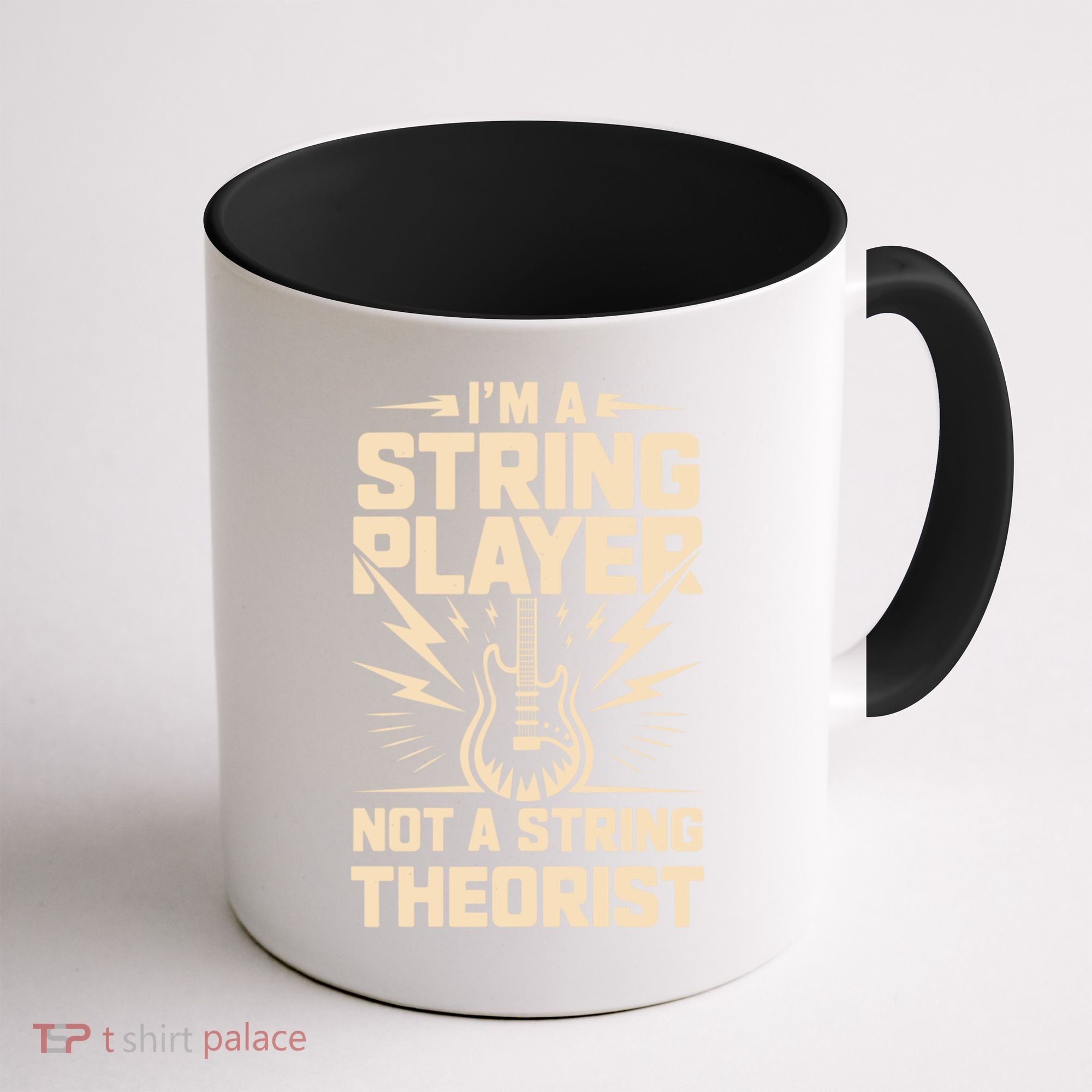 I'm A String Player Not A String Theorist Electric Guitars Gift Coffee Mug