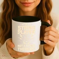 I'm A String Player Not A String Theorist Electric Guitars Gift Coffee Mug thumb 3