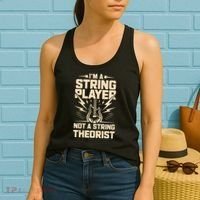 I'm A String Player Not A String Theorist Electric Guitars Gift Women's Tank Top thumb 2