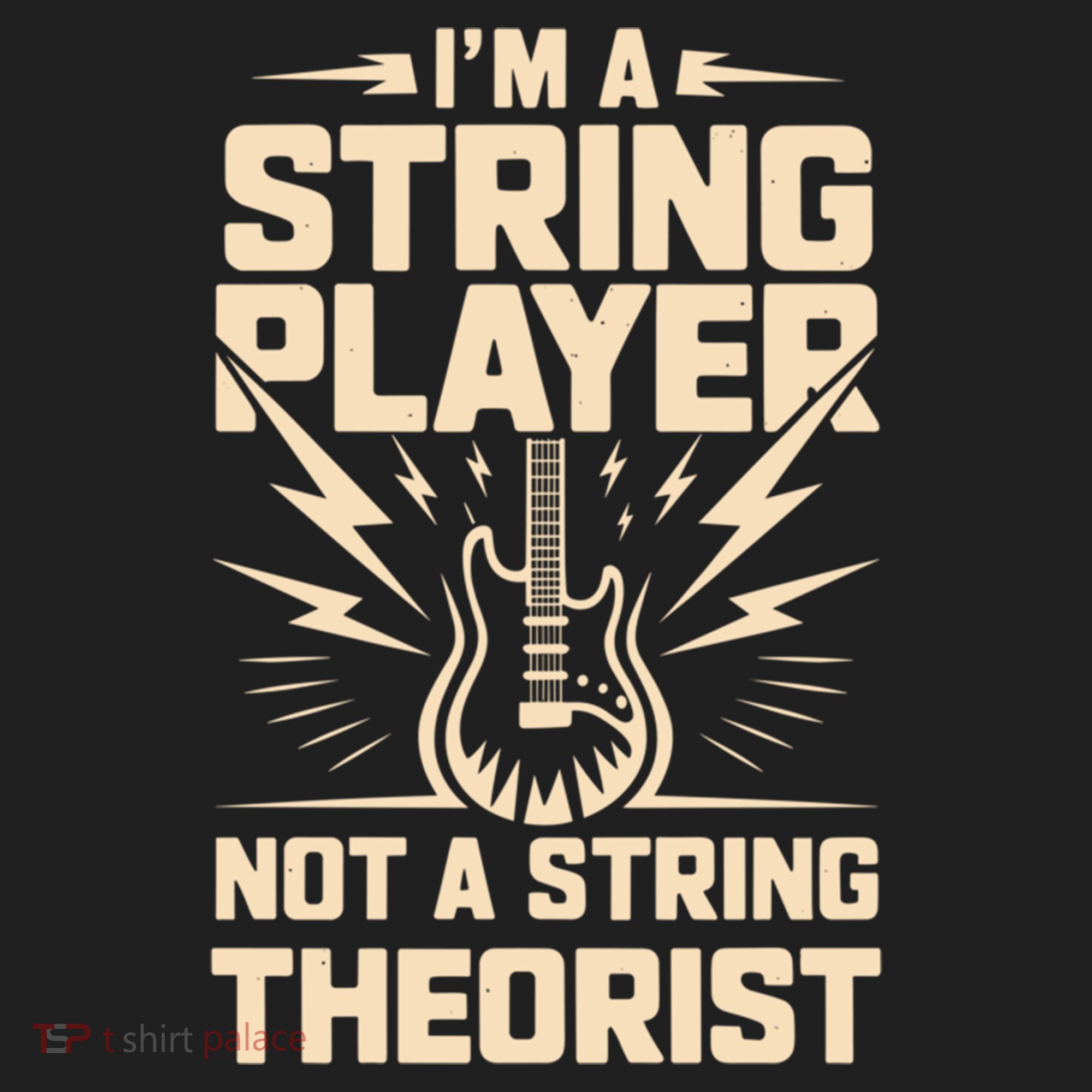 I'm A String Player Not A String Theorist Electric Guitars Gift Golf Towel