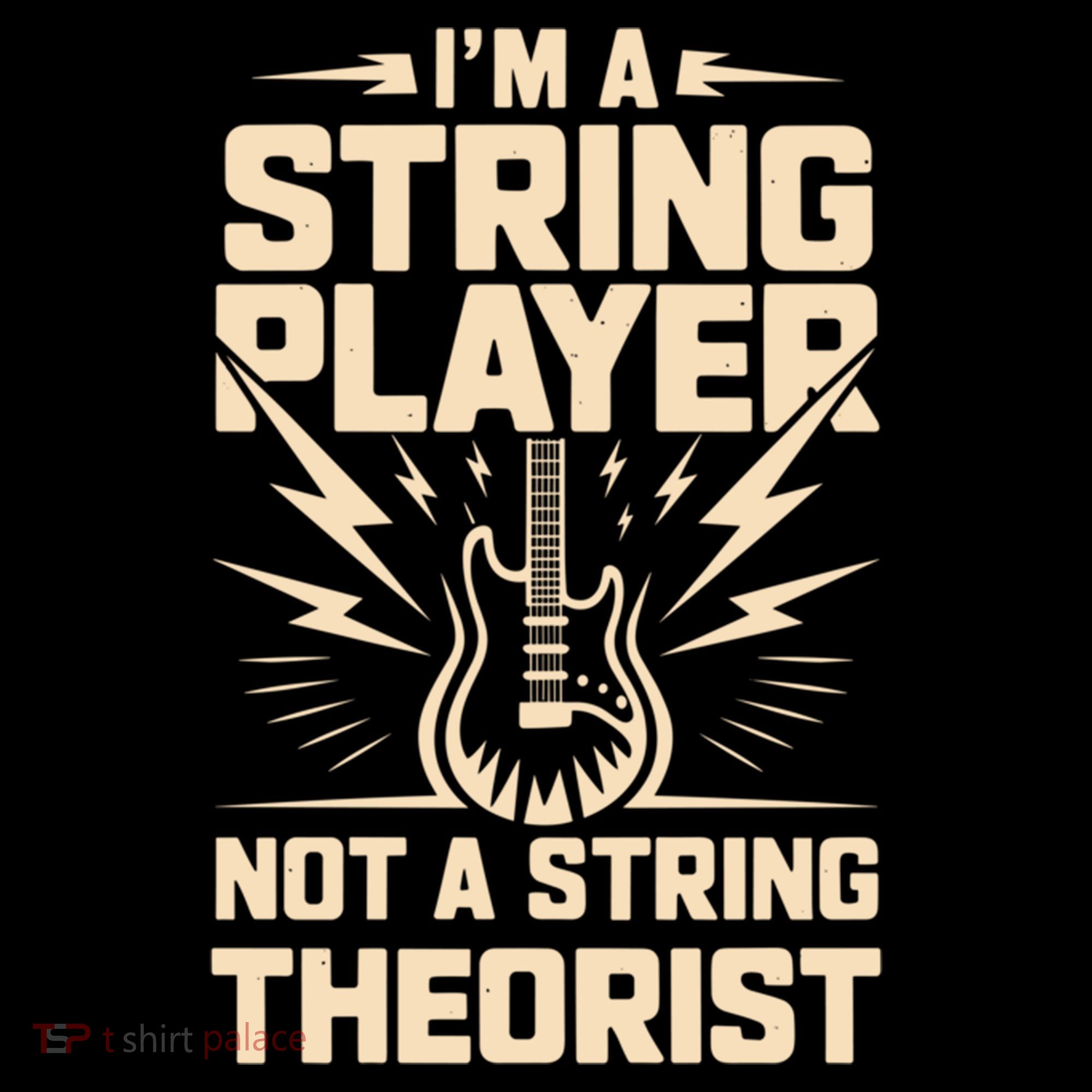 I'm A String Player Not A String Theorist Electric Guitars Gift Women's Long Sleeve Shirt