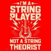 I'm A String Player Not A String Theorist Electric Guitars Gift Santa Hat thumb 1