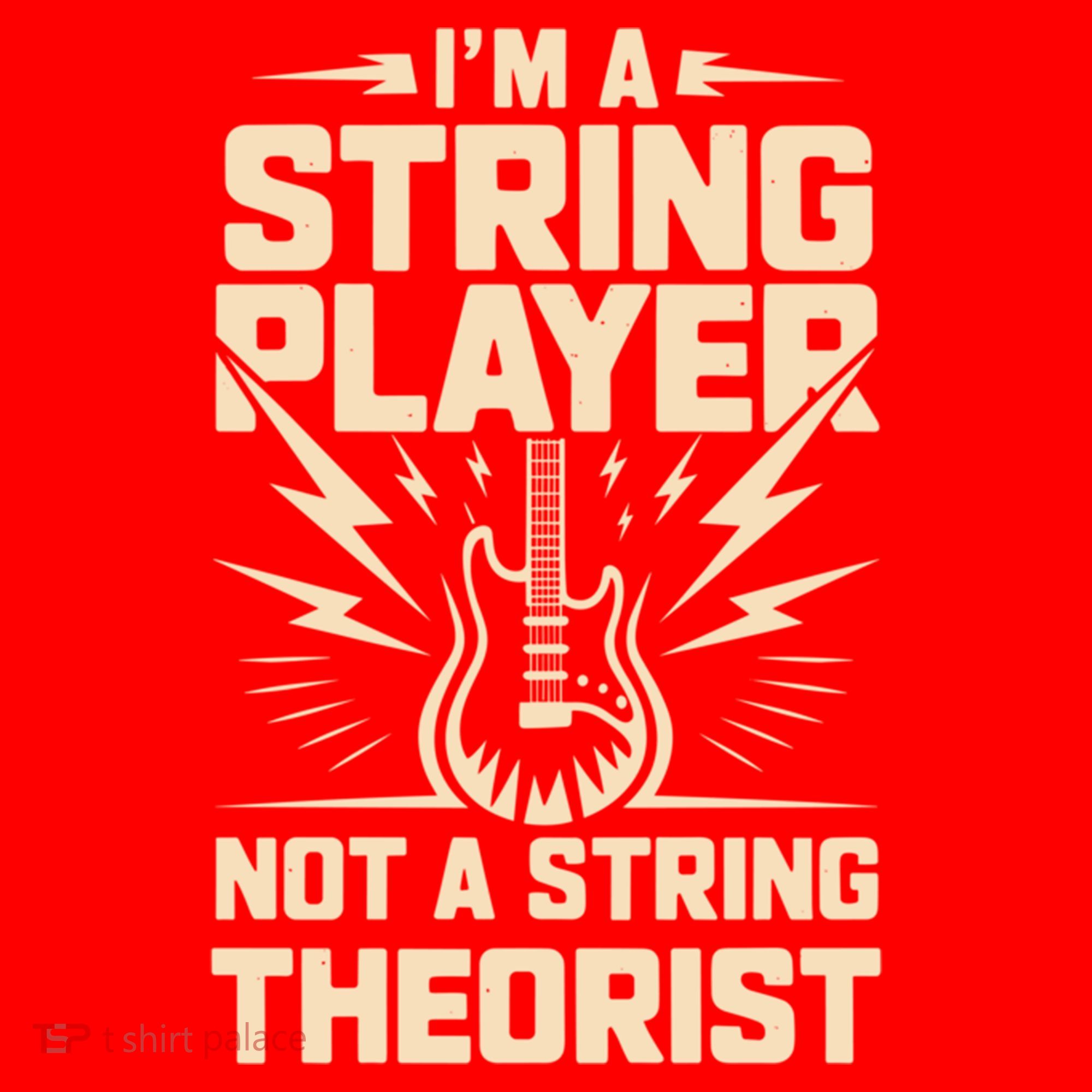 I'm A String Player Not A String Theorist Electric Guitars Gift Santa Hat