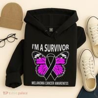 Im A Survivor Melanoma Skin Cancer Awareness Hoodie thumb 4