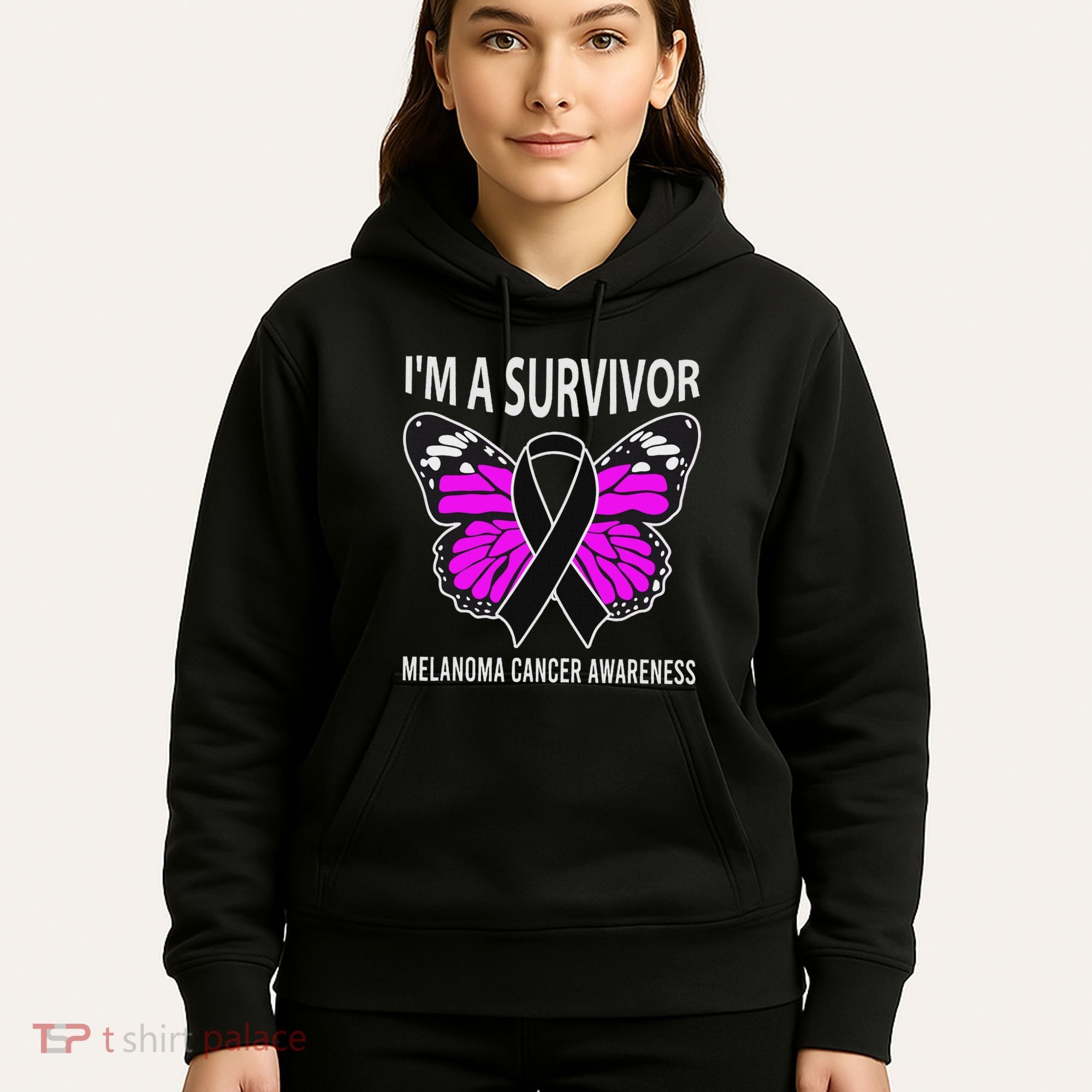 Im A Survivor Melanoma Skin Cancer Awareness Hoodie