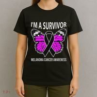 Im A Survivor Melanoma Skin Cancer Awareness T-Shirt thumb 4