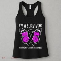 Im A Survivor Melanoma Skin Cancer Awareness Women's Tank Top thumb 3