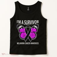 Im A Survivor Melanoma Skin Cancer Awareness Tank Top thumb 2