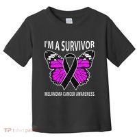 Im A Survivor Melanoma Skin Cancer Awareness Toddler T-Shirt thumb 0