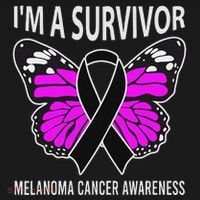 Im A Survivor Melanoma Skin Cancer Awareness Women's T-Shirt thumb 6
