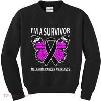 Im A Survivor Melanoma Skin Cancer Awareness Kids Sweatshirt thumb 0