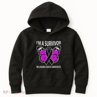 Im A Survivor Melanoma Skin Cancer Awareness Kids Hoodie thumb 0