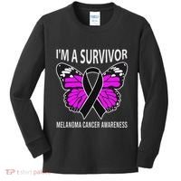 Im A Survivor Melanoma Skin Cancer Awareness Kids Long Sleeve Shirt thumb 0