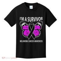 Im A Survivor Melanoma Skin Cancer Awareness Kids T-Shirt thumb 0