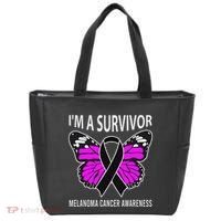 Im A Survivor Melanoma Skin Cancer Awareness Tote Bag thumb 0