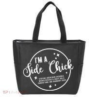 IM A Side Chick Funny Thanksgiving Food Tote Bag thumb 0