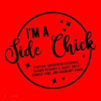 IM A Side Chick Funny Thanksgiving Food Santa Hat thumb 1