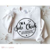 IM A Side Chick Funny Thanksgiving Food Sweatshirt thumb 2