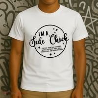 IM A Side Chick Funny Thanksgiving Food T-Shirt thumb 3