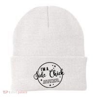 IM A Side Chick Funny Thanksgiving Food Beanie thumb 0