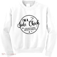 IM A Side Chick Funny Thanksgiving Food Kids Sweatshirt thumb 0
