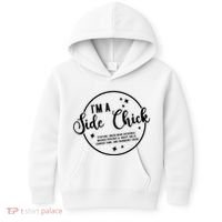 IM A Side Chick Funny Thanksgiving Food Kids Hoodie thumb 0