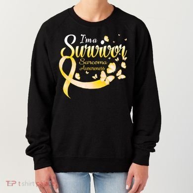 I'm A Survivor Sarcoma Awareness Butterfly Cute Gift Women's Sweatshirt