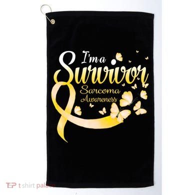 I'm A Survivor Sarcoma Awareness Butterfly Cute Gift Golf Towel