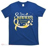 I'm A Survivor Sarcoma Awareness Butterfly Cute Gift T-Shirt thumb 0