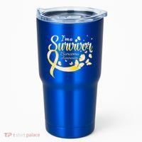 I'm A Survivor Sarcoma Awareness Butterfly Cute Gift Tumbler thumb 0