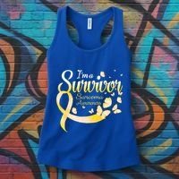 I'm A Survivor Sarcoma Awareness Butterfly Cute Gift Women's Tank Top thumb 3