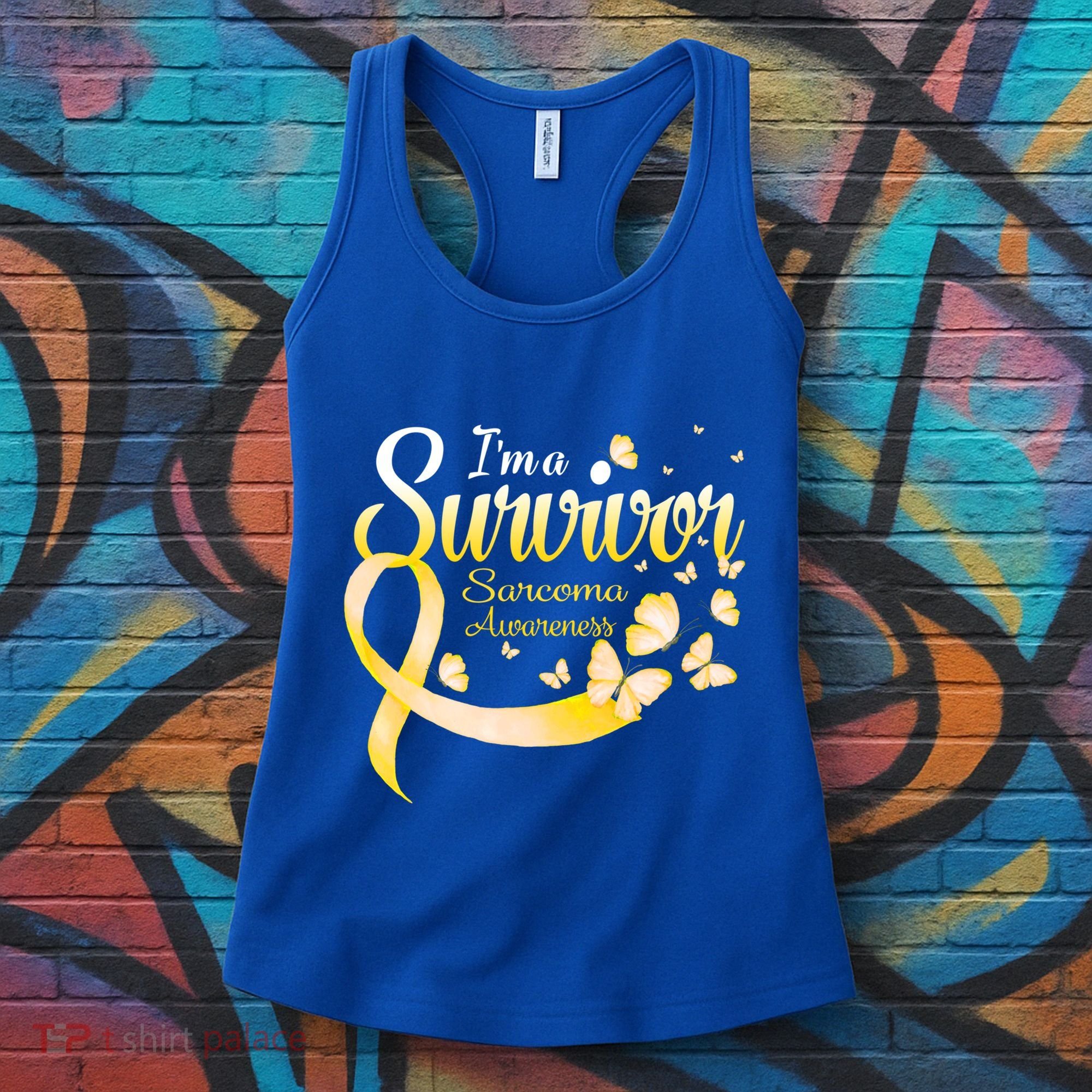 I'm A Survivor Sarcoma Awareness Butterfly Cute Gift Women's Tank Top