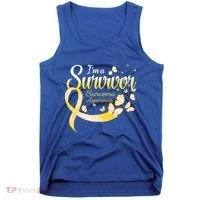I'm A Survivor Sarcoma Awareness Butterfly Cute Gift Tank Top thumb 0