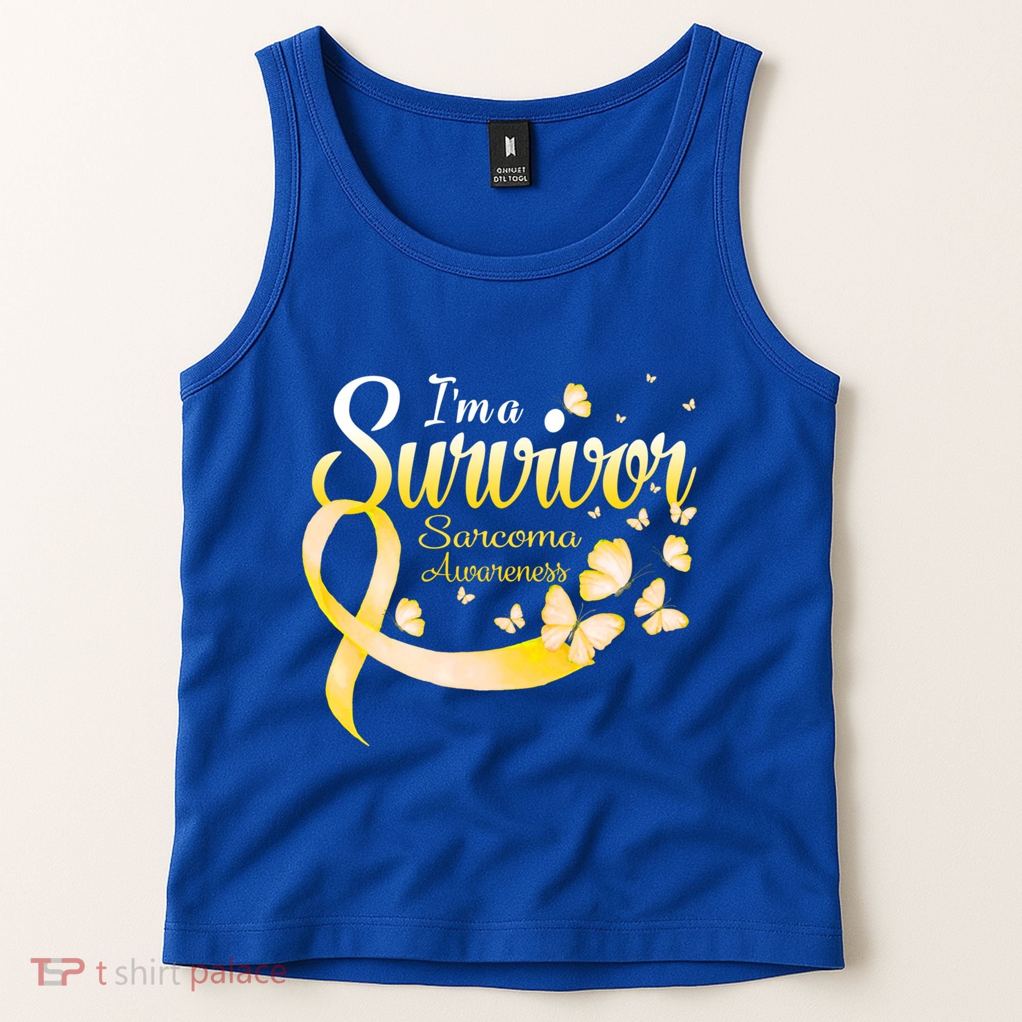 I'm A Survivor Sarcoma Awareness Butterfly Cute Gift Tank Top