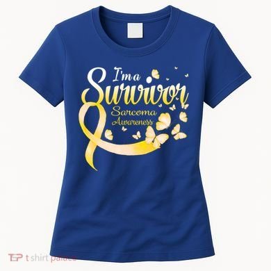 I'm A Survivor Sarcoma Awareness Butterfly Cute Gift Women's T-Shirt