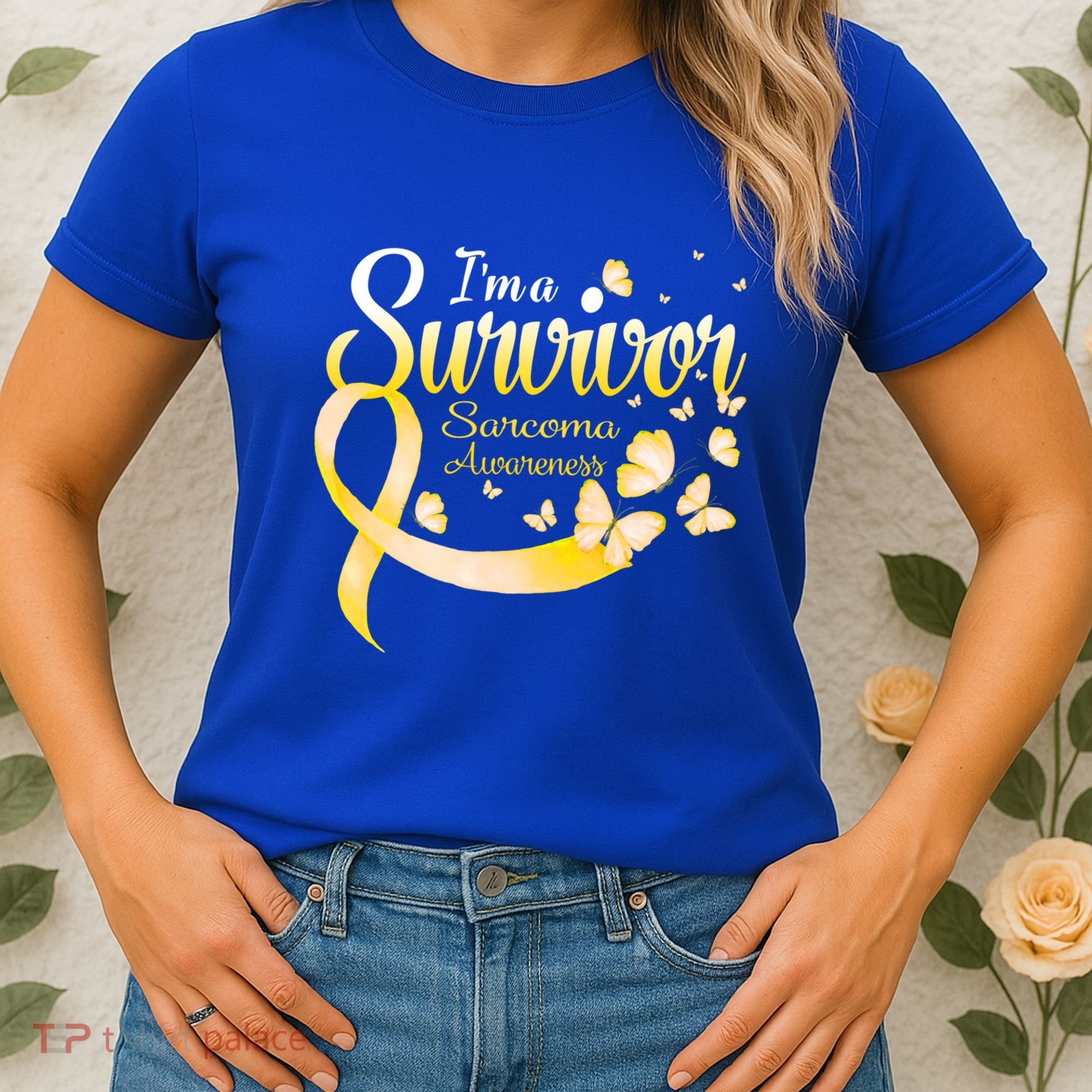 I'm A Survivor Sarcoma Awareness Butterfly Cute Gift Women's T-Shirt