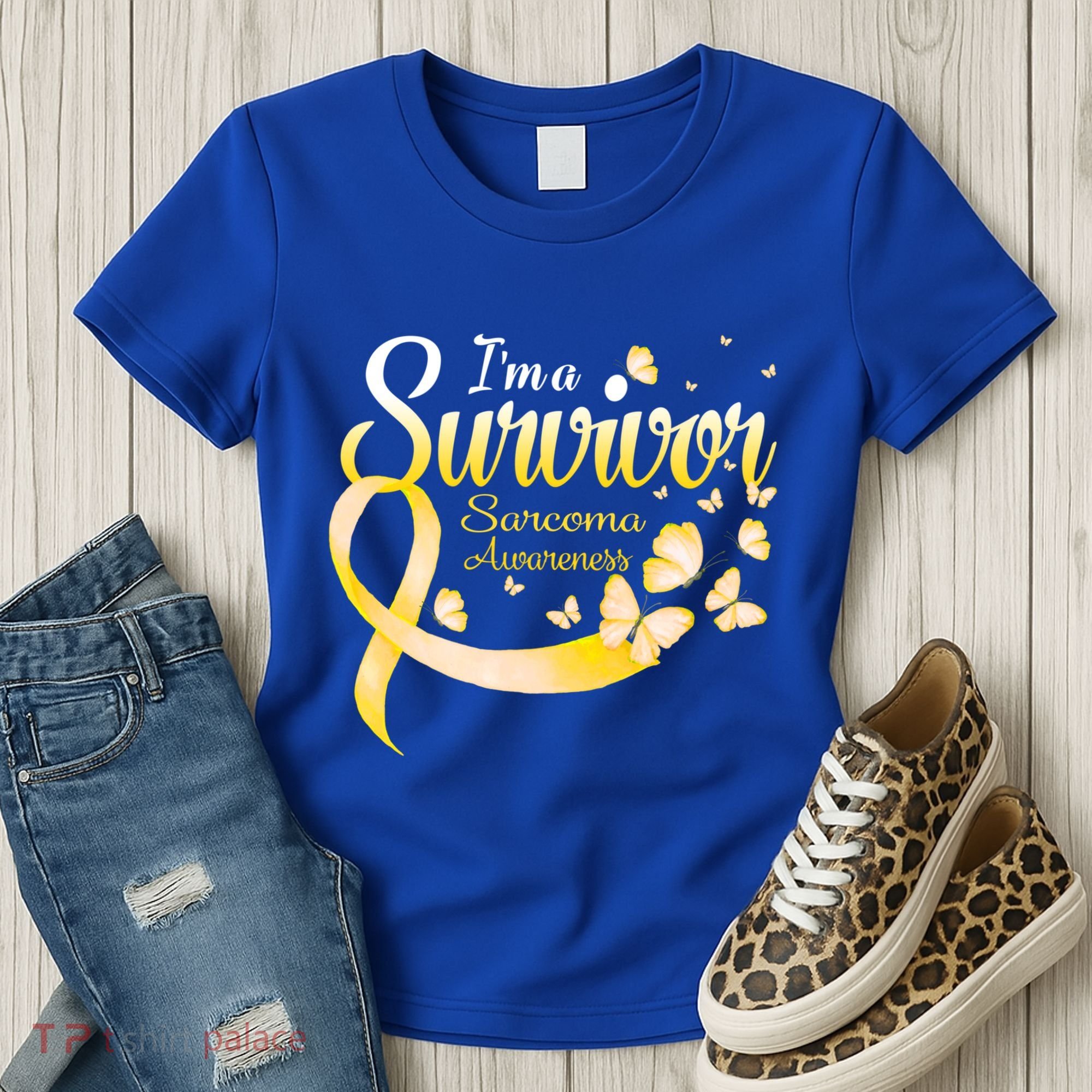 I'm A Survivor Sarcoma Awareness Butterfly Cute Gift Women's T-Shirt