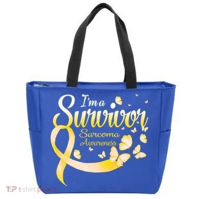 I'm A Survivor Sarcoma Awareness Butterfly Cute Gift Tote Bag